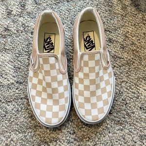 Checkered Vans shoes women size 5 men 3.5
